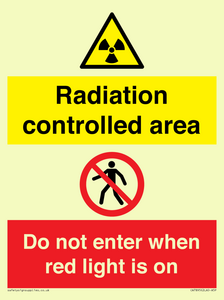 CA7895: Radiation controlled area Do not enter when red light is on