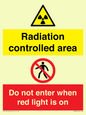 CA7895: Radiation controlled area Do not enter when red light is on