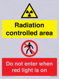 CA7895: Radiation controlled area Do not enter when red light is on