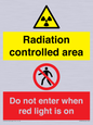 CA7895: Radiation controlled area Do not enter when red light is on