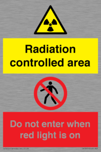 CA7895: Radiation controlled area Do not enter when red light is on