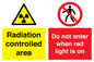CA7895: Radiation controlled area Do not enter when red light is on
