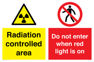 CA7895: Radiation controlled area Do not enter when red light is on