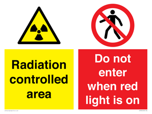 CA7895: Radiation controlled area Do not enter when red light is on