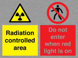 CA7895: Radiation controlled area Do not enter when red light is on