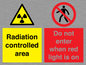 CA7895: Radiation controlled area Do not enter when red light is on