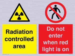 CA7895: Radiation controlled area Do not enter when red light is on