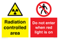 CA7895: Radiation controlled area Do not enter when red light is on