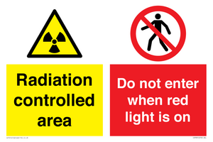 CA7895: Radiation controlled area Do not enter when red light is on