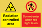 CA7895: Radiation controlled area Do not enter when red light is on