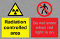 CA7895: Radiation controlled area Do not enter when red light is on