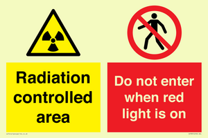CA7895: Radiation controlled area Do not enter when red light is on