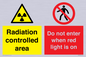 CA7895: Radiation controlled area Do not enter when red light is on