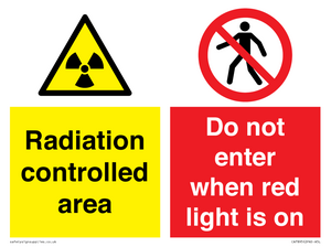 CA7895: Radiation controlled area Do not enter when red light is on