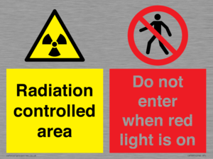 CA7895: Radiation controlled area Do not enter when red light is on