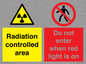 CA7895: Radiation controlled area Do not enter when red light is on