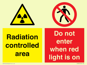 CA7895: Radiation controlled area Do not enter when red light is on