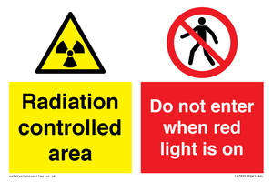 CA7895: Radiation controlled area Do not enter when red light is on