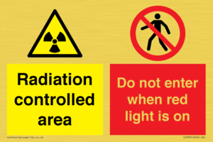 CA7895: Radiation controlled area Do not enter when red light is on