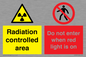 CA7895: Radiation controlled area Do not enter when red light is on