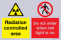 CA7895: Radiation controlled area Do not enter when red light is on