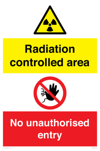CA7897: Radiation controlled areaNo unauthorised entry