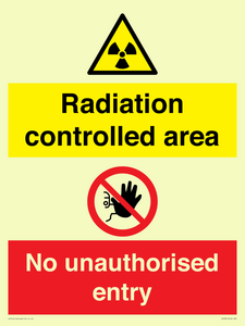 CA7897: Radiation controlled areaNo unauthorised entry