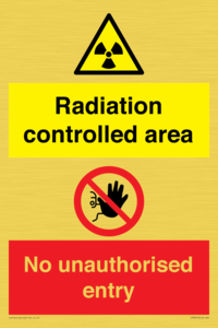CA7897: Radiation controlled areaNo unauthorised entry