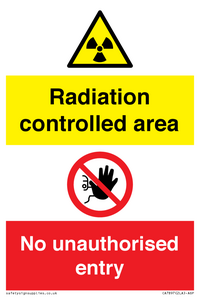 CA7897: Radiation controlled areaNo unauthorised entry