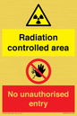 CA7897: Radiation controlled areaNo unauthorised entry