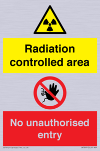 CA7897: Radiation controlled areaNo unauthorised entry
