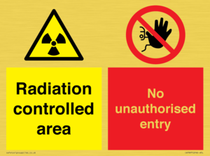 CA7897: Radiation controlled areaNo unauthorised entry
