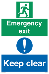 CB15415: Emergency exit keep clear