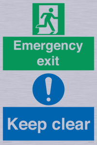 CB15415: Emergency exit keep clear