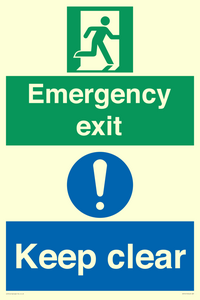 CB15415: Emergency exit keep clear