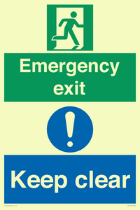 CB15415: Emergency exit keep clear