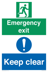 CB15415: Emergency exit keep clear