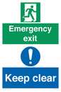 CB15415: Emergency exit keep clear
