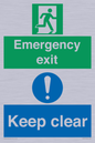 CB15415: Emergency exit keep clear