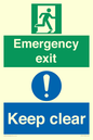 CB15415: Emergency exit keep clear
