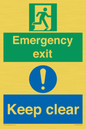 CB15415: Emergency exit keep clear