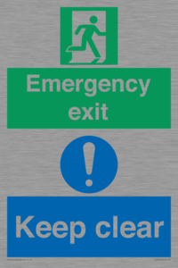 CB15415: Emergency exit keep clear