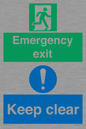 CB15415: Emergency exit keep clear