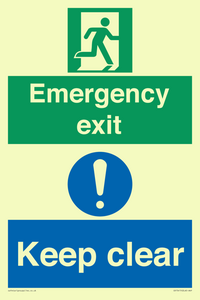 CB15415: Emergency exit keep clear