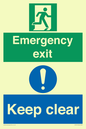 CB15415: Emergency exit keep clear