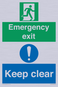 CB15415: Emergency exit keep clear