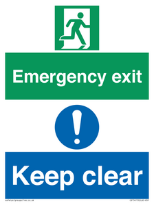 CB15415: Emergency exit keep clear