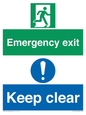 CB15415: Emergency exit keep clear