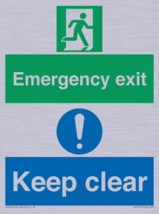 CB15415: Emergency exit keep clear