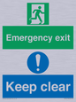 CB15415: Emergency exit keep clear